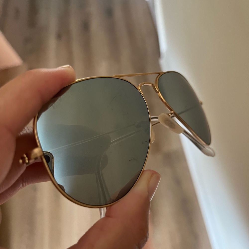 Polarized Ray Ban Aviators w Case